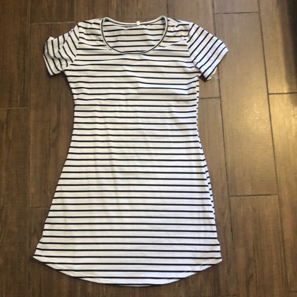 Striped t shirt dress